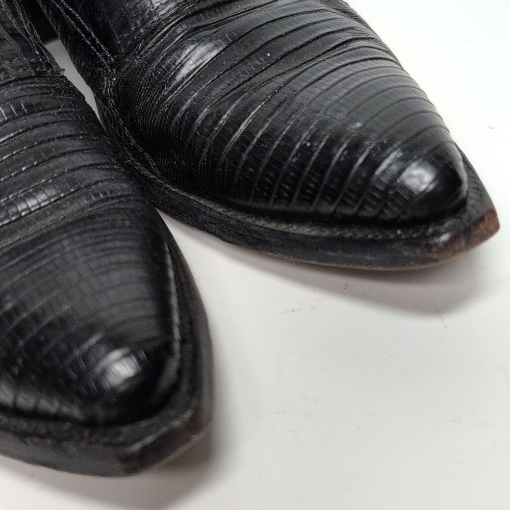 Nocona vintage Lizard Leather Women's Bootie slip on ankle boots Size 6 - Picture 14 of 16